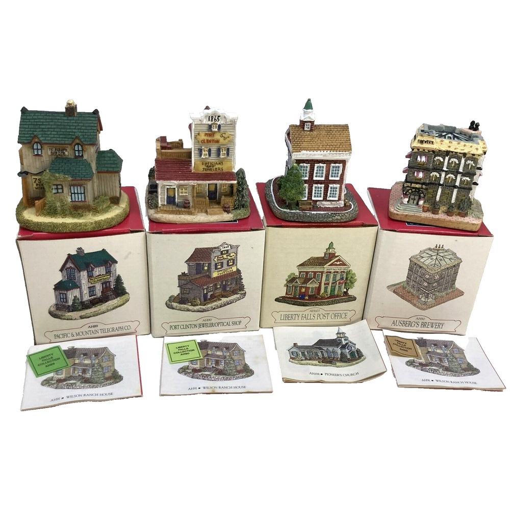 Vtg Lot Of‎ 4 Liberty Falls Community AH80 AH89 AH107 AH90 NIB